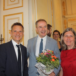 Familienverbandspräsident Peter Mender, Altpräsident Alfred Trendl und Generalsekretärin Rosina Baumgartner